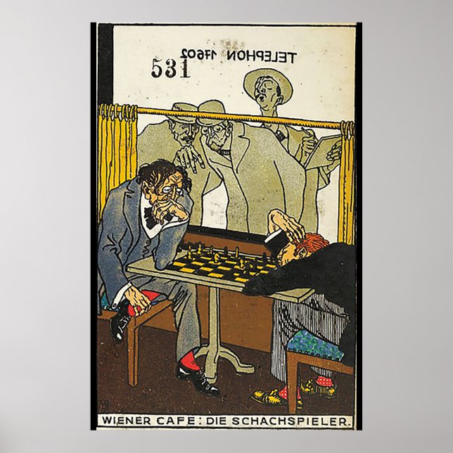 Viennese Café: Chess Players (Wiener Café: Die) Poster (Framsidan)