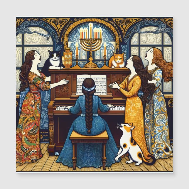 Viennese Secession Soirée med Cats, Hannukah (Framsida)