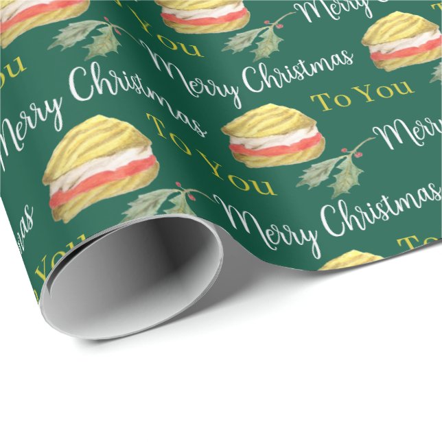 Viennese Whirls kex jul Presentpapper (Rullad Hörn)