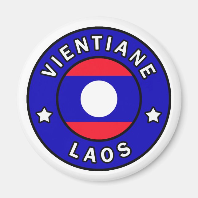 Vientiane Laos Magnet (Framsidan)