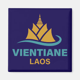 Vientiane Laos Sydostasien Magnet