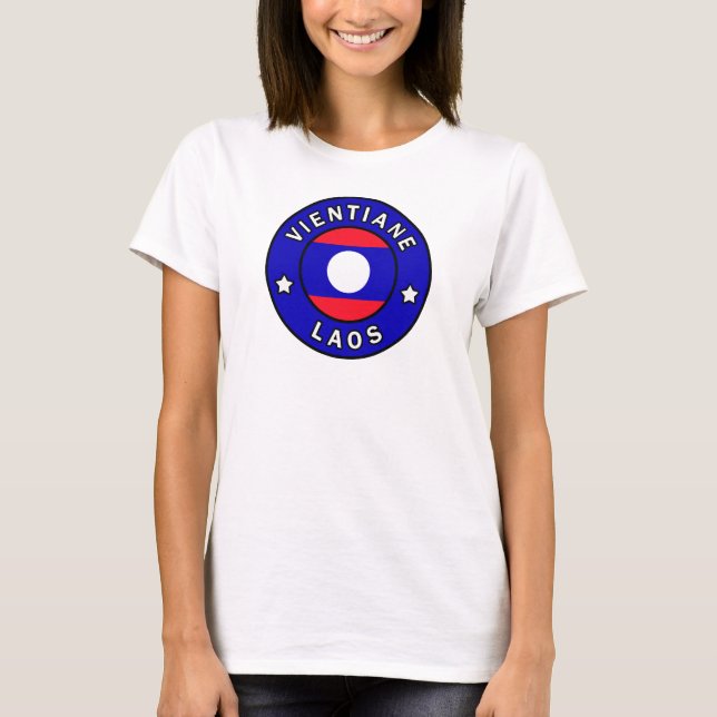 Vientiane Laos T Shirt (Framsida)
