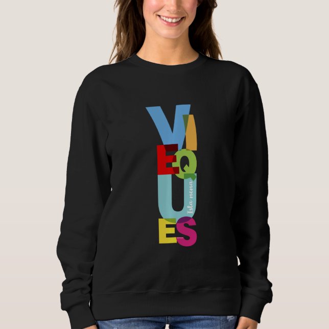 Vieques Isla Nena T Shirt (Framsida)
