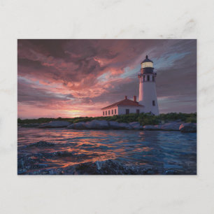 Vieques Lighthouse-målning Vykort