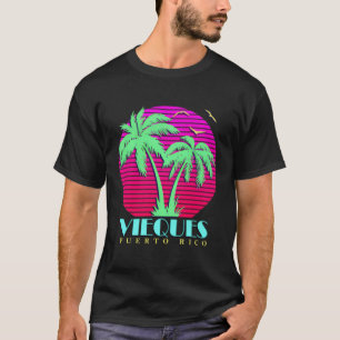 Vieques Puerto Rico Handflatan Träd T Shirt