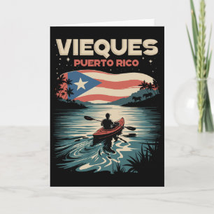 Vieques Puerto Rico Ö Souvenir Puerto Rikansk F Kort