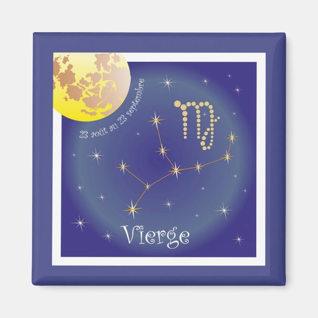 Vierge 23 août au 23 septembre Magnet (Framsidan)