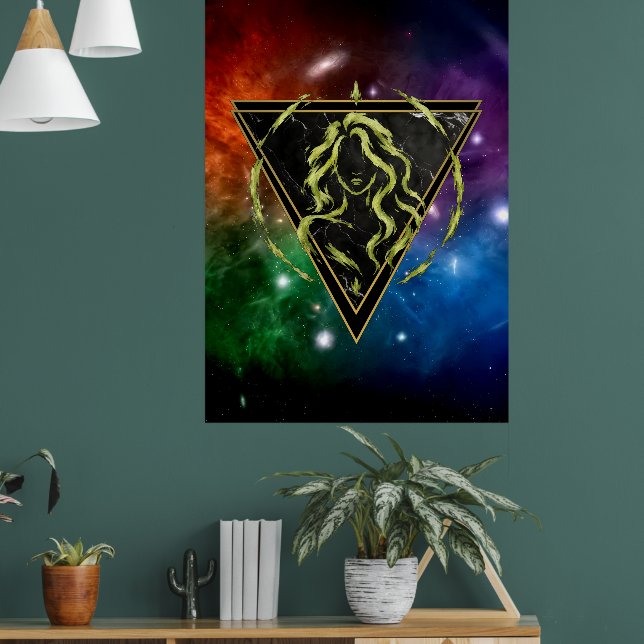 Vierge Zodiaque Cadeau Astrologie Poster (Vardagsrum 1)
