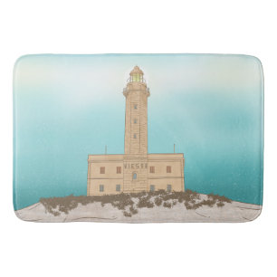 Vieste Lighthouse-Italien Badrumsmatta