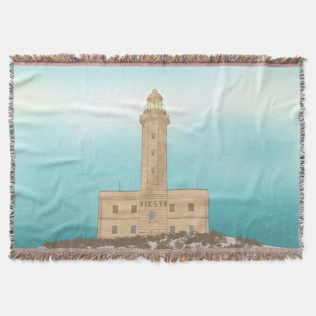 Vieste Lighthouse-Italien Filt (Framsidan)