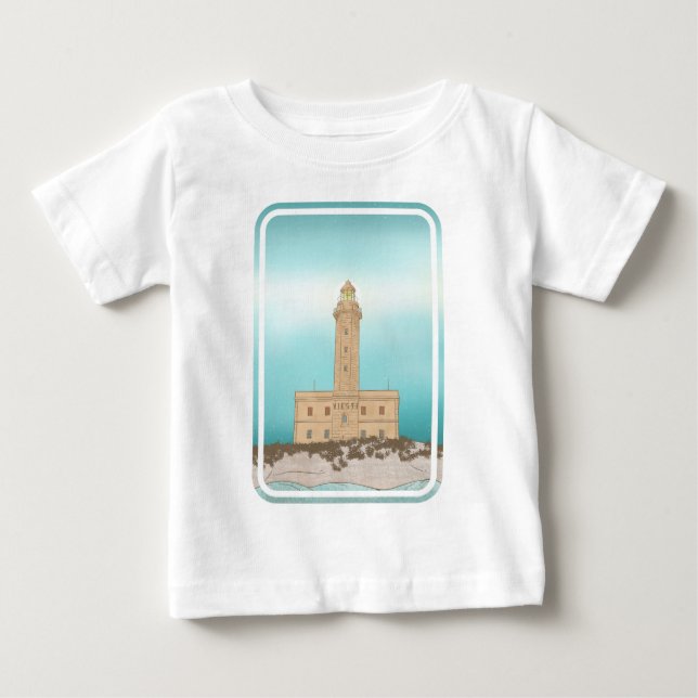 Vieste Lighthouse-Italien T Shirt (Framsida)