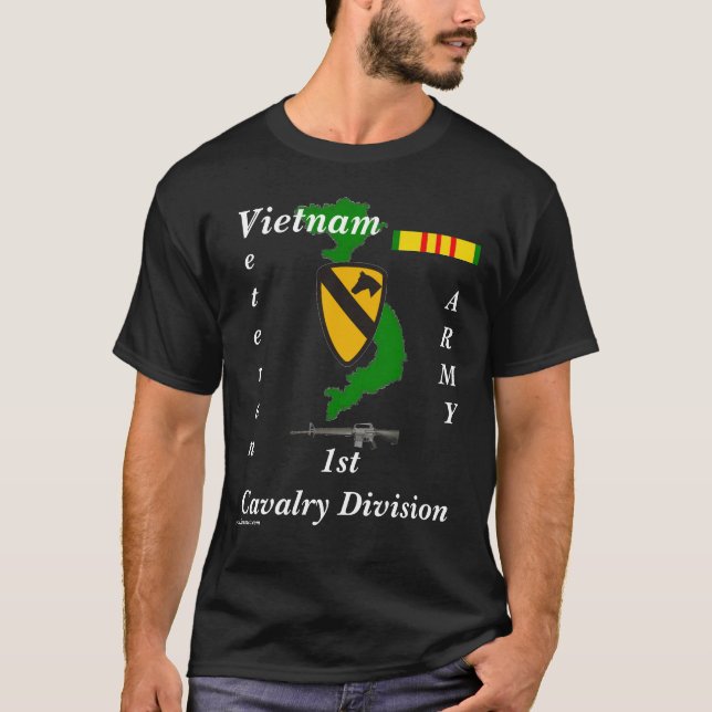 Viet-1st Cav Div Tee Shirt (Framsida)