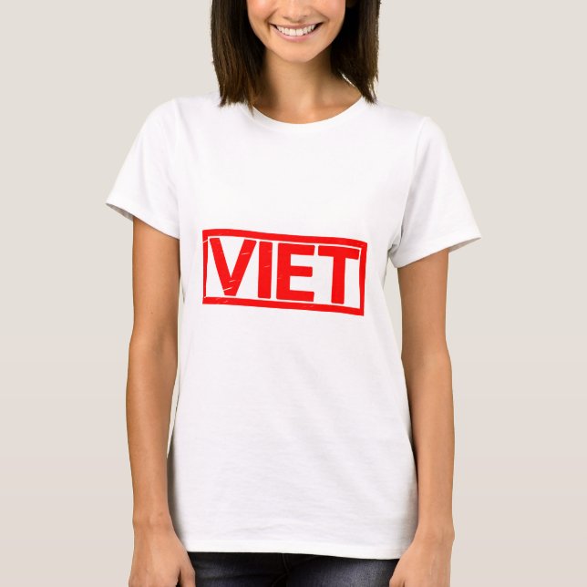 Viet Frimärke T Shirt (Framsida)
