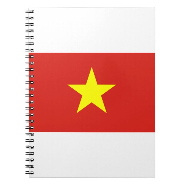 Viet Nam Flagga Anteckningsbok (Framsidan)