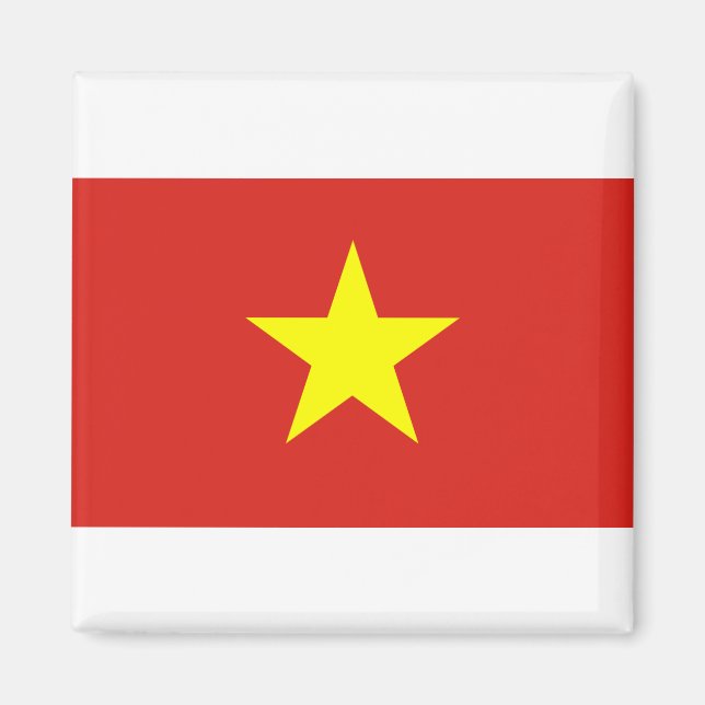 Viet Nam Flagga Magnet (Framsidan)