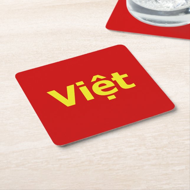 Viet Underlägg Papper Kvadrat (Vinklad)