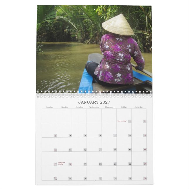 Vietnam 2012 kalender (Jan 2027)
