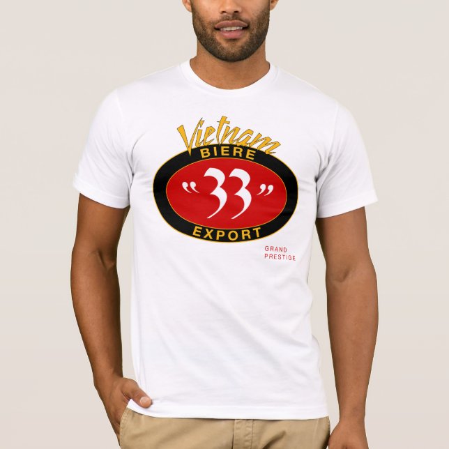 Vietnam - "33" öl tee shirt (Framsida)