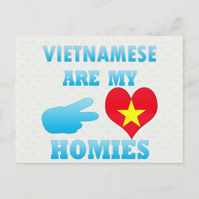 Vietnam är mina Homies Vykort (Framsida)