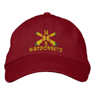 Vietnam Artillery Crossed Cannon Embroized Hat Broderad Keps