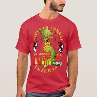 Vietnam Combat Cavalry Veteran w 11:e ACR T Shirt