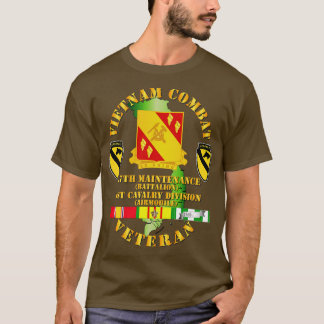 Vietnam Combat Cavalry Veteran w 27 Maint Bn 1:a T Shirt