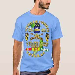 Vietnam Combat Cavalry Veteran w 2 Bn 8th Cav COA T Shirt