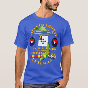 Vietnam Combat Infantry Veteran w 2nd Bn 47th Inf T Shirt