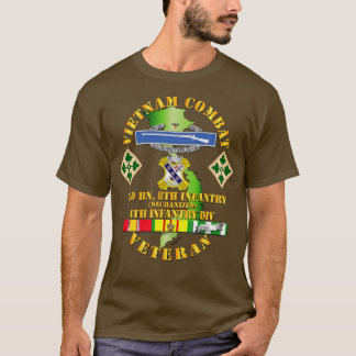Vietnam Combat Infantry Veteran w 2nd Bn 8th Inf. T Shirt