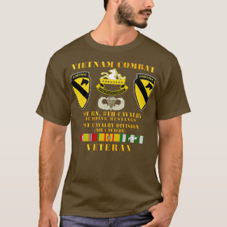 Vietnam Combat Vet w 1:e Bn 8th Cav 1:e Cav Div Ju T Shirt
