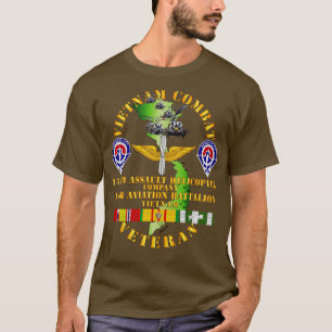 Vietnam Combat Veteran 174th AHC w 14th Avn Bn T Shirt