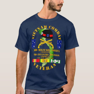 Vietnam Combat Veteran w 23rd Military Police Co w T Shirt