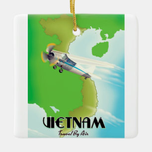 Vietnam efter Luft semester. Julgransprydnad Keramik