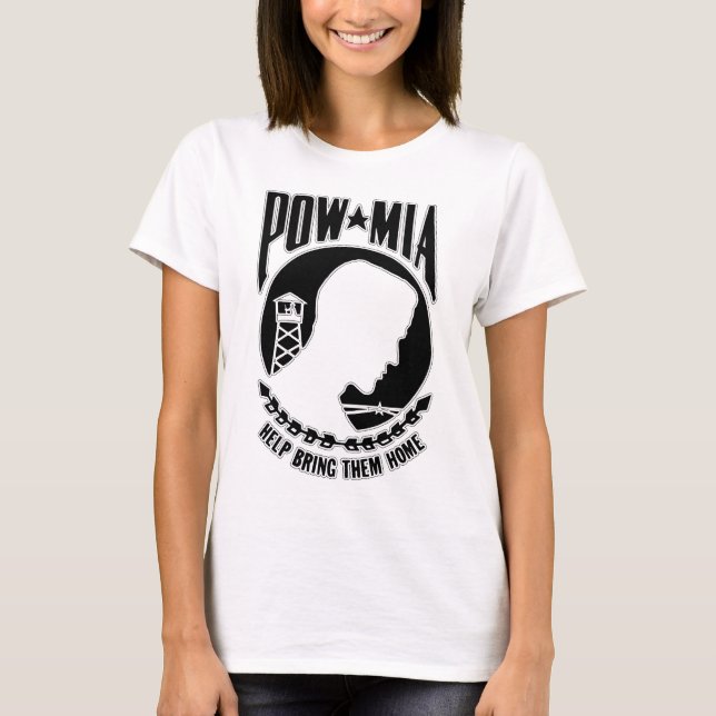 Vietnam Era POW/MIA T Shirt (Framsida)