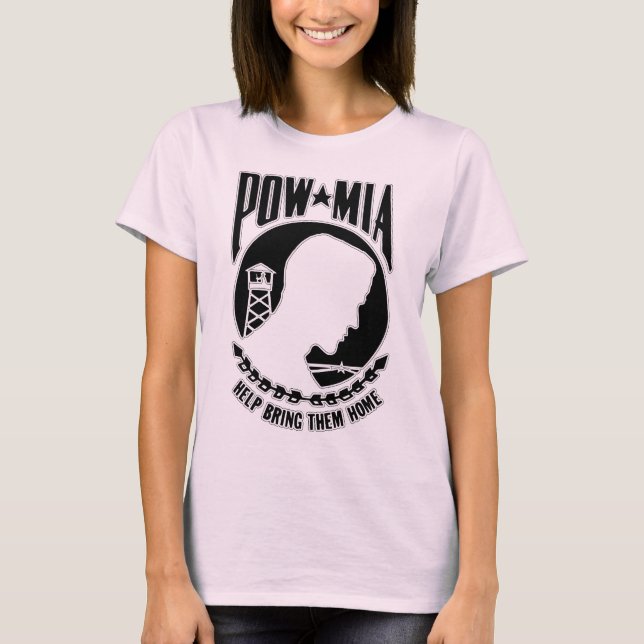 Vietnam Era POW/MIA T Shirt (Framsida)