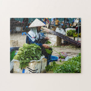 Vietnam Farmers marknad Grönsaker Pussel