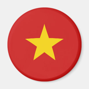 Vietnam Fisheye flaggamagnet Magnet