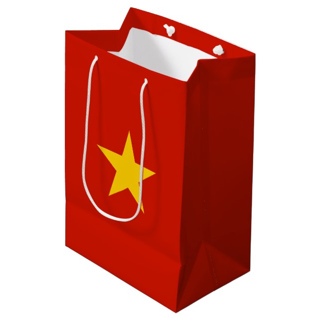 Vietnam flagga (Framsidan Vinklad)