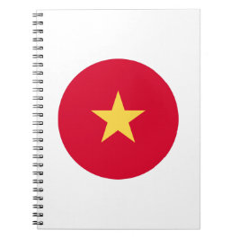 Vietnam Flagga Anteckningsbok