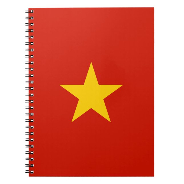 Vietnam flagga anteckningsbok (Framsidan)