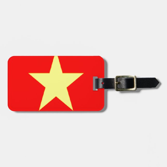 vietnam flagga bagagebricka (Horisontell Framsida)