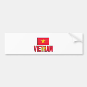 Vietnam flagga bildekal