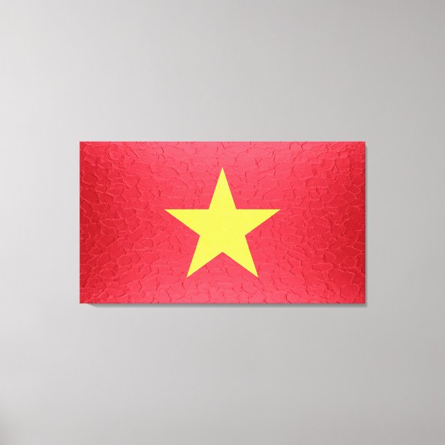 Vietnam Flagga Canvastryck (Framsida)
