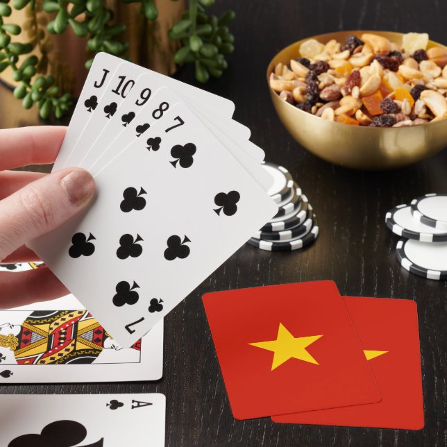 Vietnam flagga casinokort (På plats)