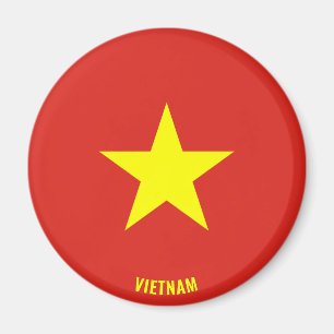 Vietnam Flagga Charming Patriotic Magnet