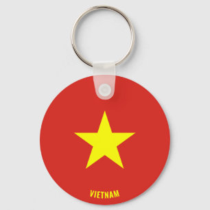 Vietnam Flagga Charming Patriotic Nyckelring