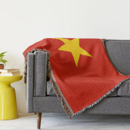 Vietnam flagga filt