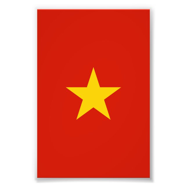 Vietnam flagga fototryck (Framsidan)