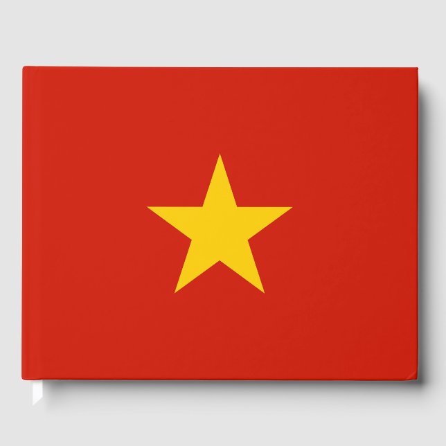 Vietnam flagga gästböcker (Framsida)