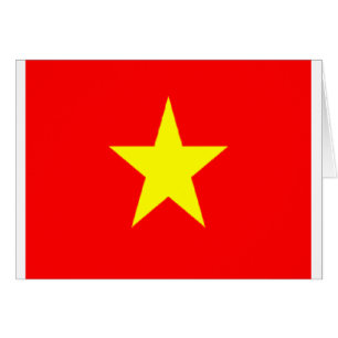 vietnam flagga hälsningskort
